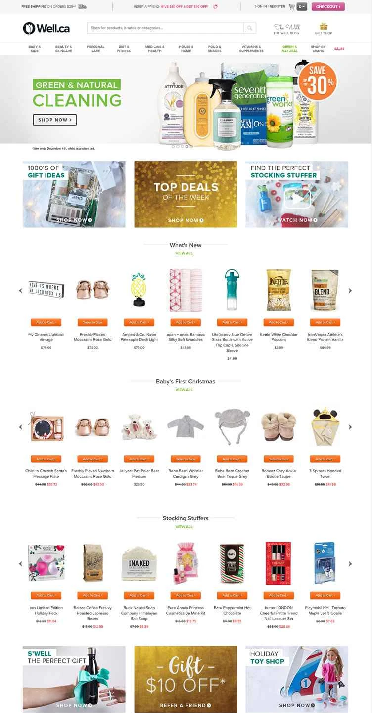 カナダの健康、ベビー、美容製品のオンラインショッピング：Well.ca