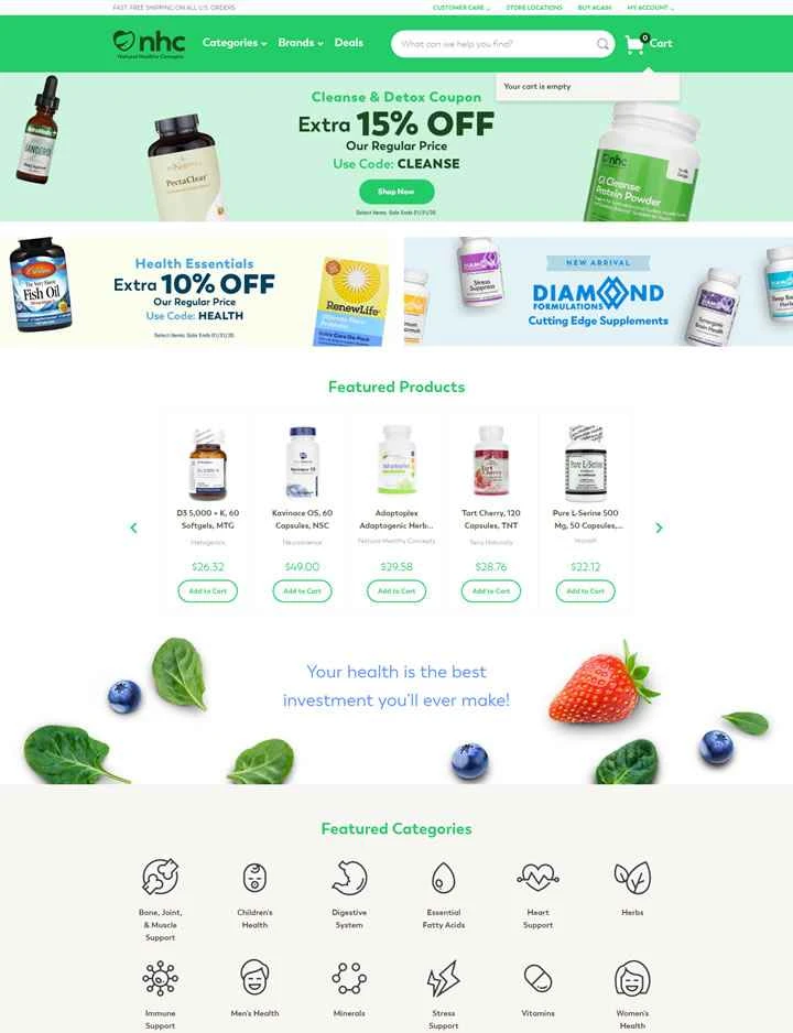 自然で健康的なコンセプト