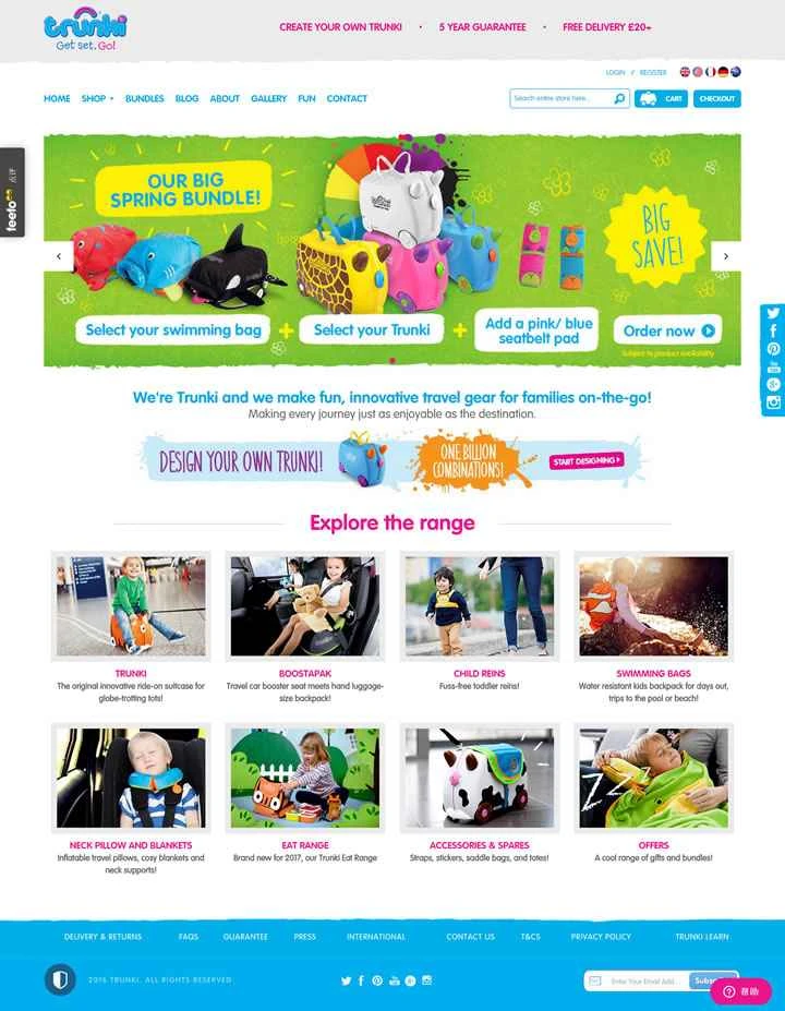 Trunki UK 公式サイト: 子供用ライドオンスーツケース