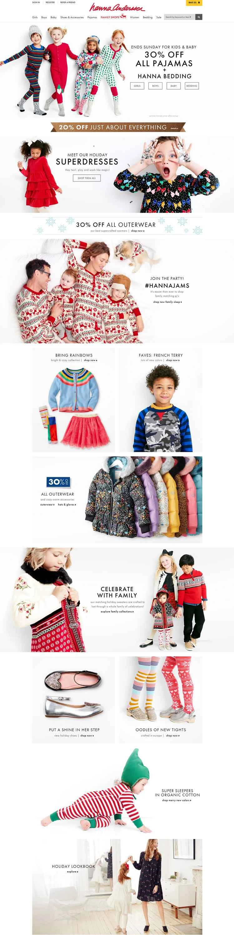 高級アメリカンベビー・子供服ブランド「ハンナ・アンダーソン」