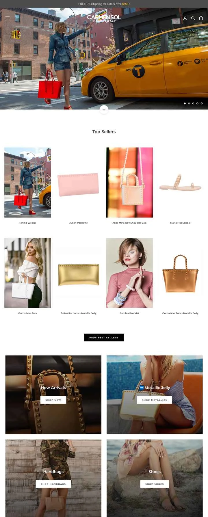 カルメンソル公式サイト：ジェリーシューズ、ハンドバッグ、アクセサリーを購入