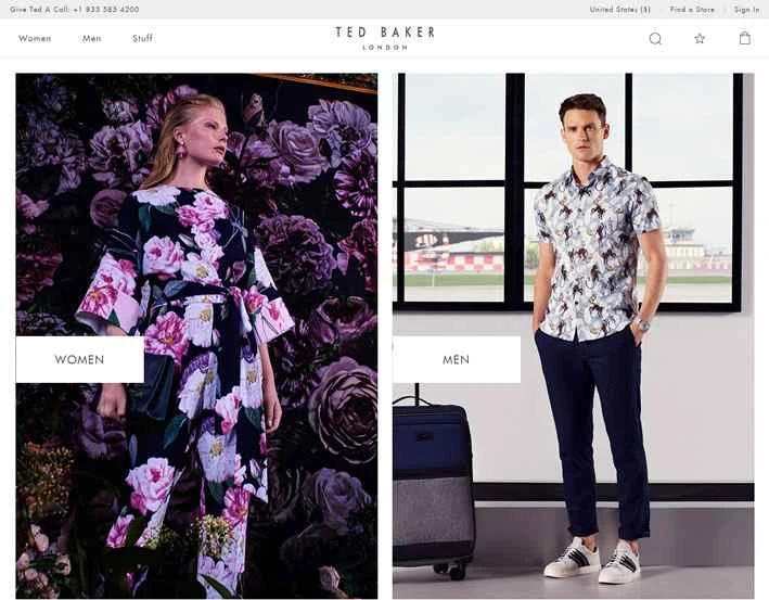 テッド・ベーカーUS公式サイト：イギリスのファッションブランド