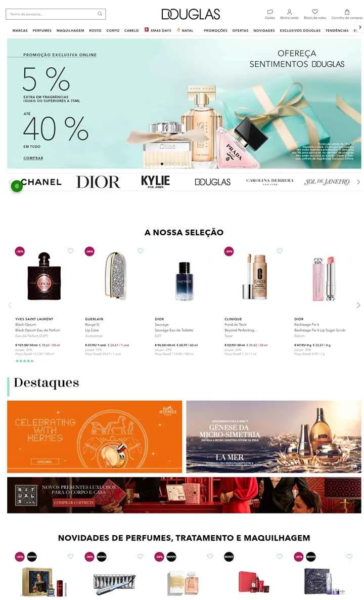 Douglas Portugal: 香水、化粧品、メイクアップのオンラインストア。