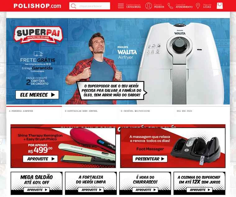 小型家電製品を取り扱うブラジルのオンライン小売業者、Polishop。
