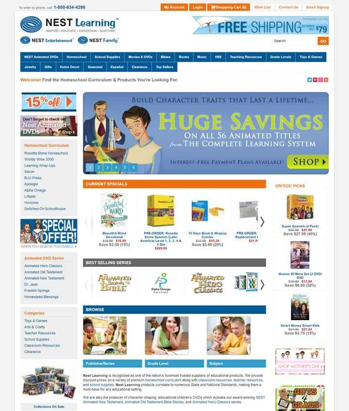 Nest Learning は、米国で信頼されている教育用製品のプロバイダーです。