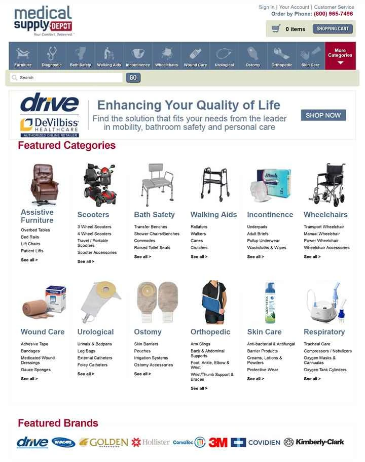 Medical Supply Depot は、米国を拠点とする医療用品、医療機器、家庭用ヘルスケア製品の販売店です。