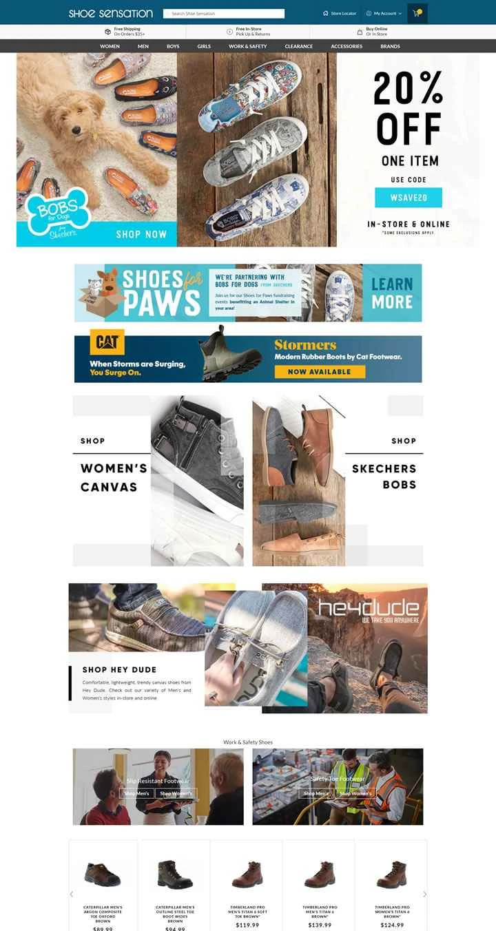 アメリカの家族経営の靴店：シューセンセーション