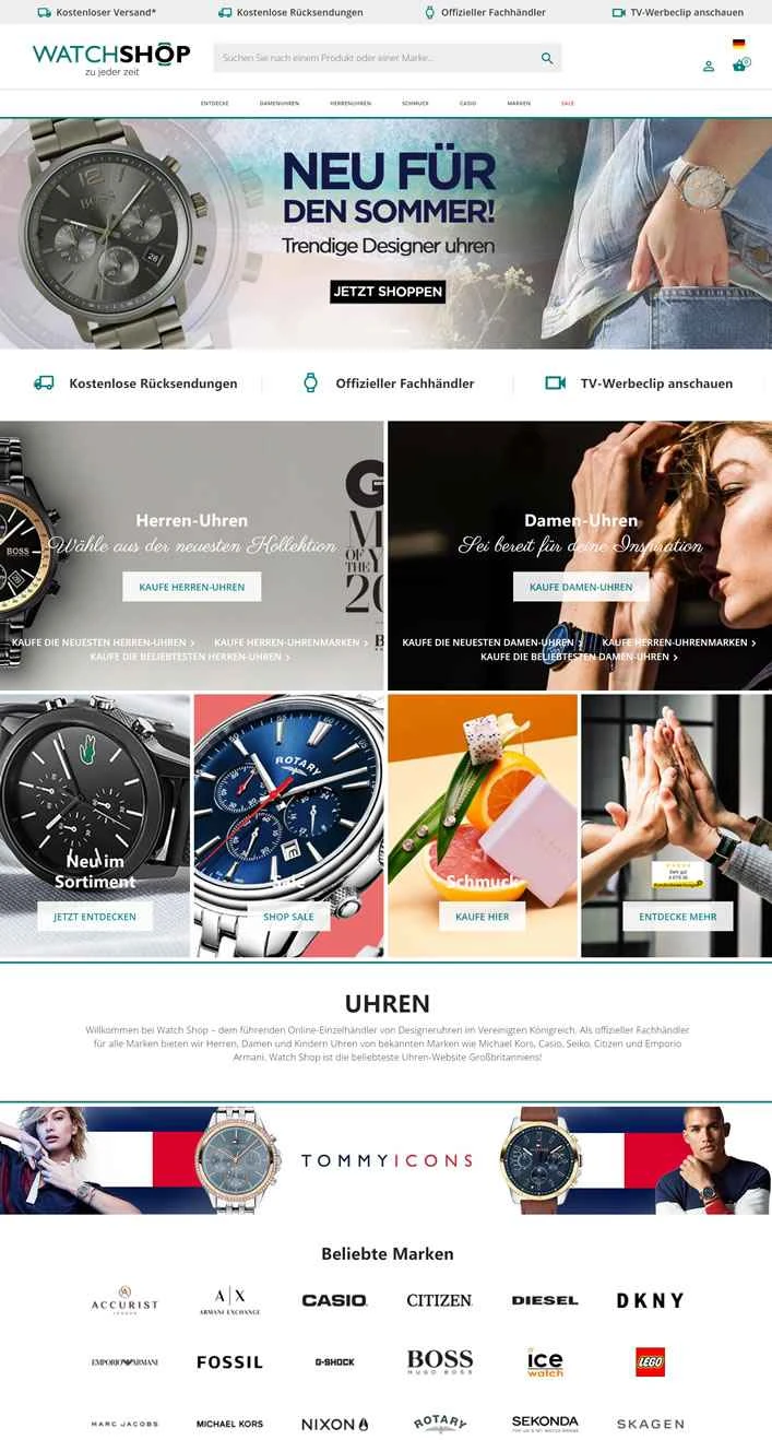 Watchshop Germany: ヨーロッパNo.1オンライン時計ショップ