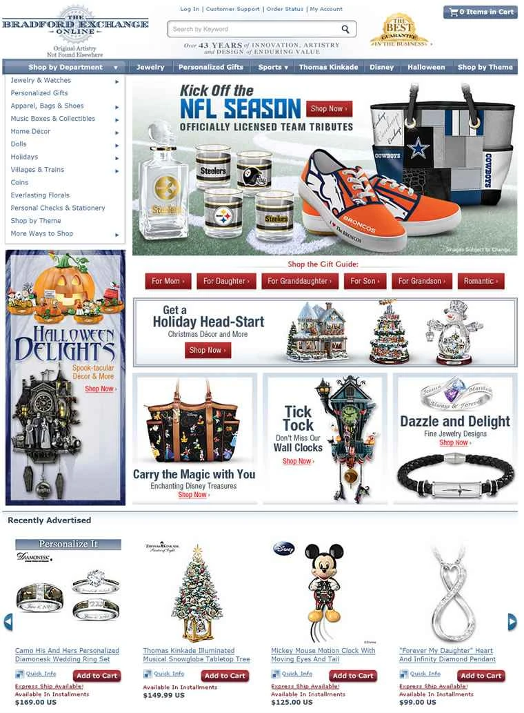 限定版のコレクターズアイテム、ジュエリー、ギフトを購入: ブラッドフォード エクスチェンジ