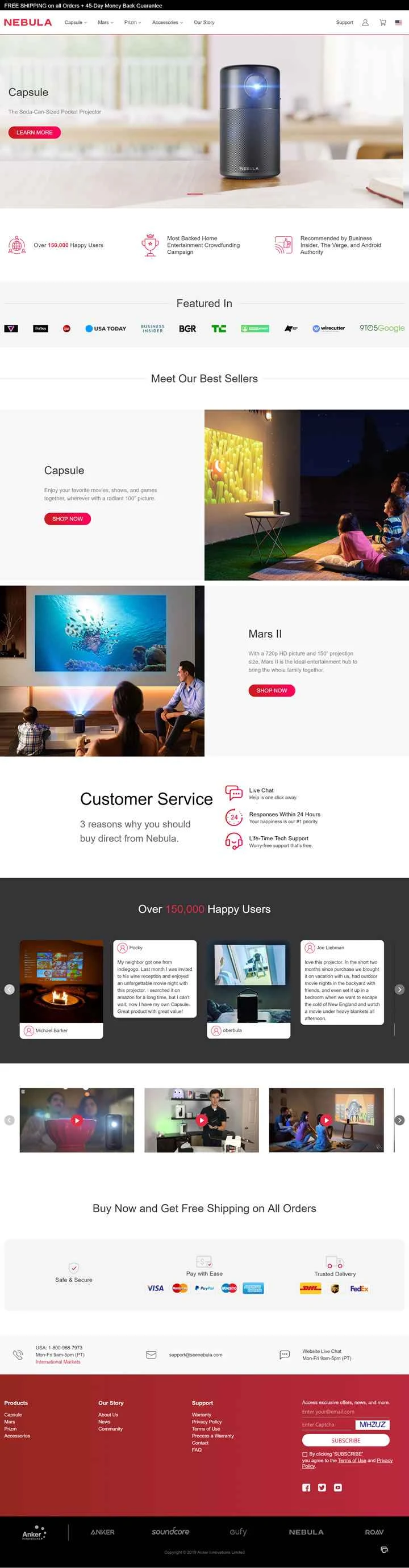 Nebula US公式サイト：ポータブルプロジェクター
