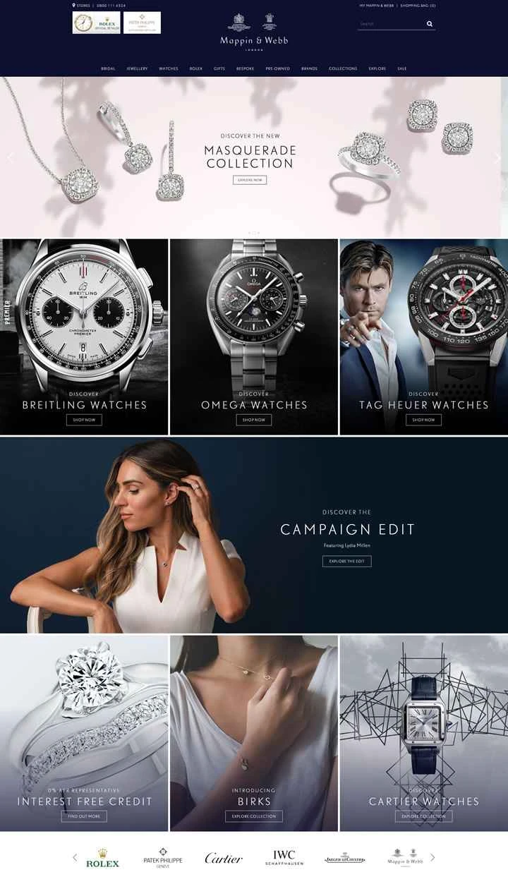 真の英国の宝：マッピン＆ウェッブ