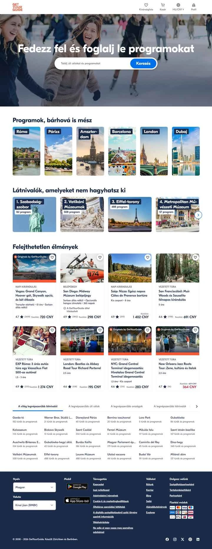 GetYourGuide ハンガリー: 旅行、アトラクション、ツアーを予約しましょう。