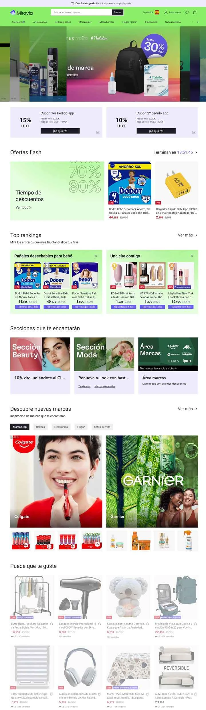 スペインのオンラインショッピングのお得情報：ミラビア