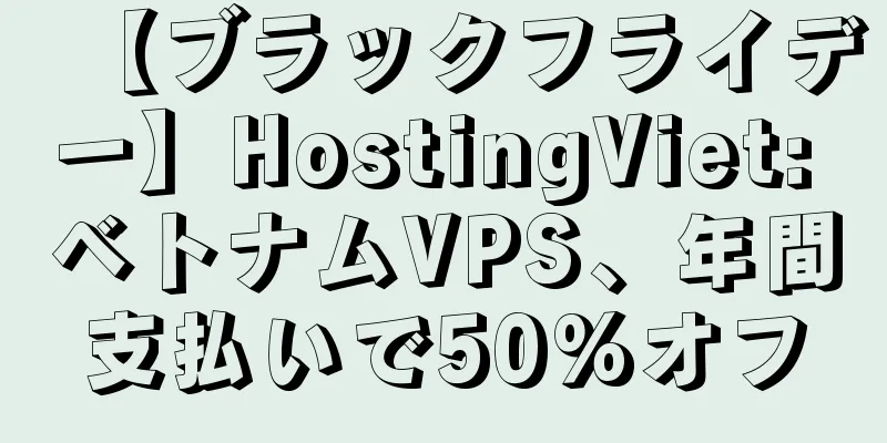 【ブラックフライデー】HostingViet: ベトナムVPS、年間支払いで50%オフ