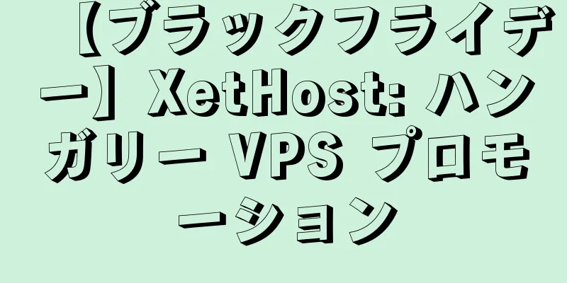 【ブラックフライデー】XetHost: ハンガリー VPS プロモーション