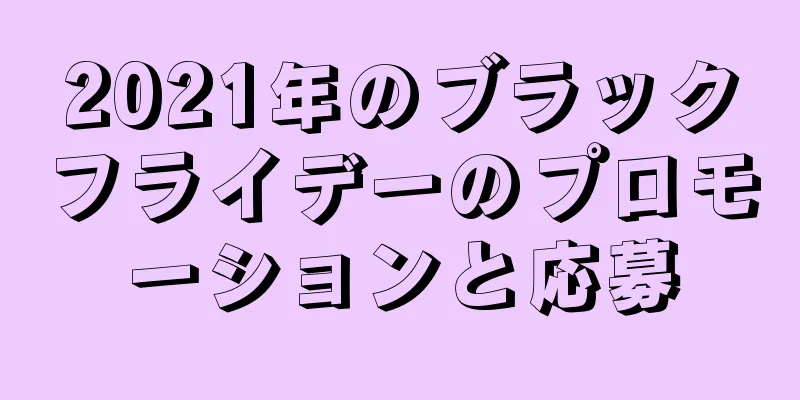 2021年のブラックフライデーのプロモーションと応募