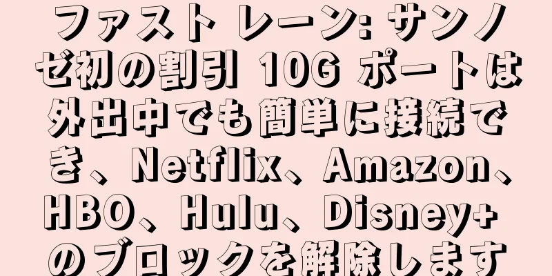 ファスト レーン: サンノゼ初の割引 10G ポートは外出中でも簡単に接続でき、Netflix、Amazon、HBO、Hulu、Disney+ のブロックを解除します