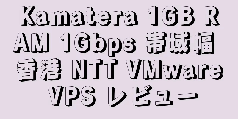 Kamatera 1GB RAM 1Gbps 帯域幅 香港 NTT VMware VPS レビュー