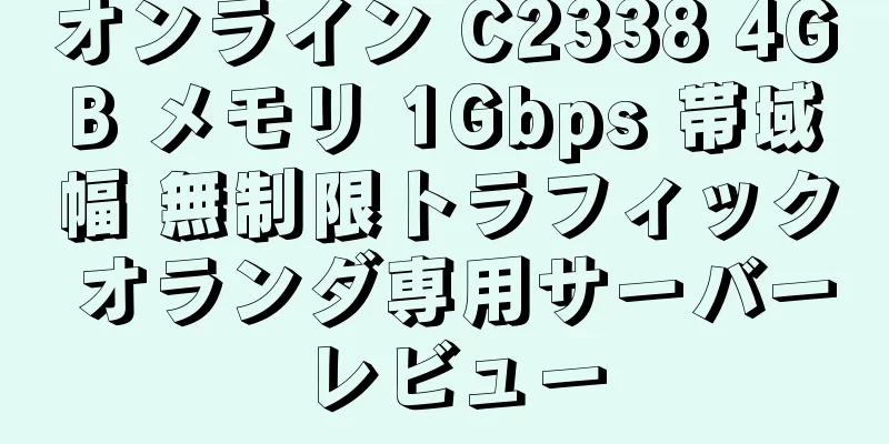 オンライン C2338 4GB メモリ 1Gbps 帯域幅 無制限トラフィック オランダ専用サーバー レビュー