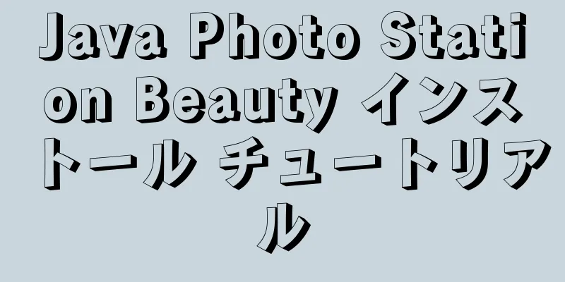 Java Photo Station Beauty インストール チュートリアル