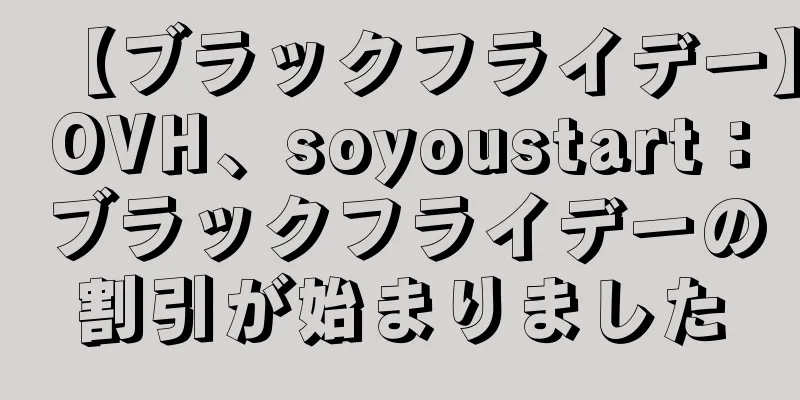 【ブラックフライデー】OVH、soyoustart：ブラックフライデーの割引が始まりました