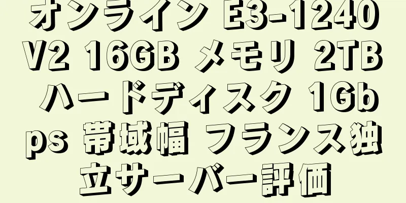 オンライン E3-1240V2 16GB メモリ 2TB ハードディスク 1Gbps 帯域幅 フランス独立サーバー評価