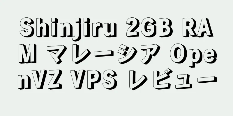 Shinjiru 2GB RAM マレーシア OpenVZ VPS レビュー