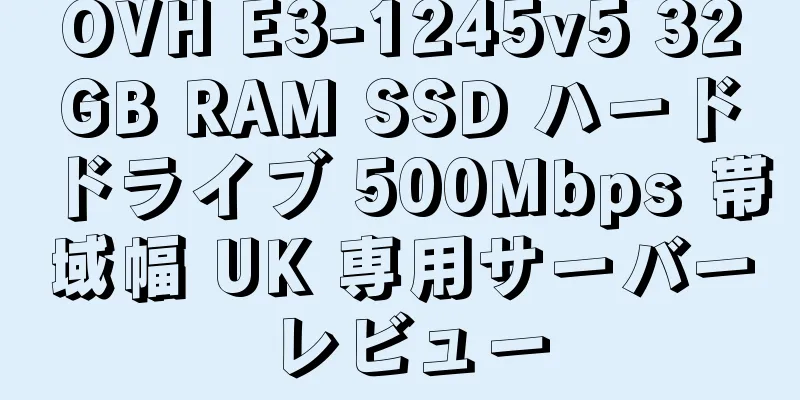 OVH E3-1245v5 32GB RAM SSD ハードドライブ 500Mbps 帯域幅 UK 専用サーバー レビュー