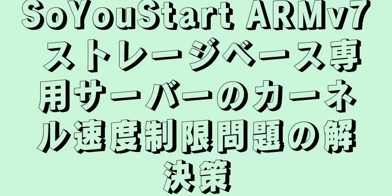 SoYouStart ARMv7 ストレージベース専用サーバーのカーネル速度制限問題の解決策