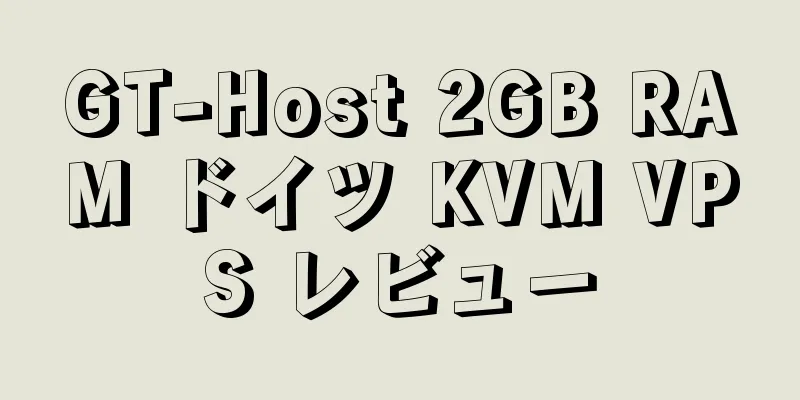 GT-Host 2GB RAM ドイツ KVM VPS レビュー