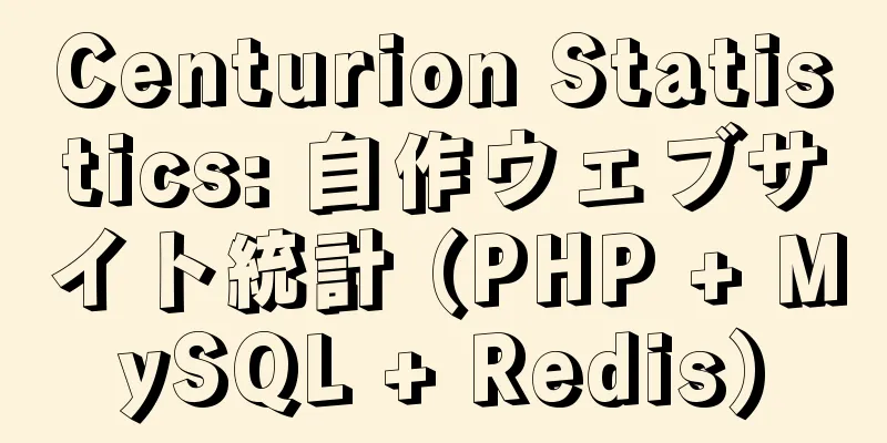 Centurion Statistics: 自作ウェブサイト統計 (PHP + MySQL + Redis)