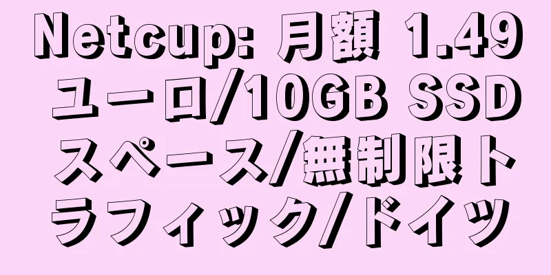 Netcup: 月額 1.49 ユーロ/10GB SSD スペース/無制限トラフィック/ドイツ