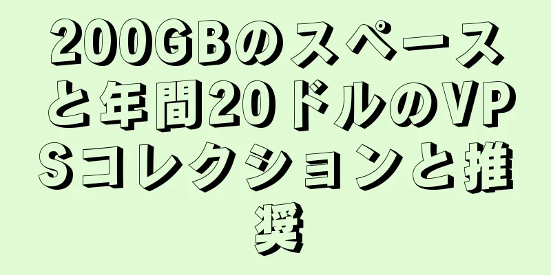 200GBのスペースと年間20ドルのVPSコレクションと推奨