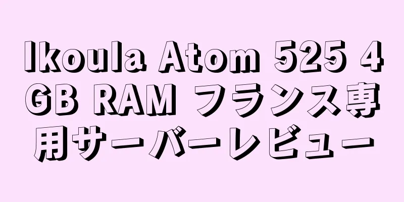 Ikoula Atom 525 4GB RAM フランス専用サーバーレビュー