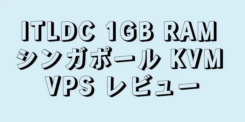 ITLDC 1GB RAM シンガポール KVM VPS レビュー