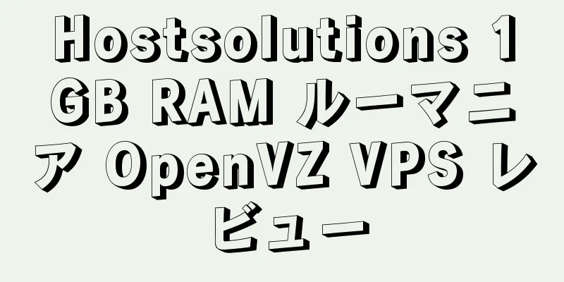 Hostsolutions 1GB RAM ルーマニア OpenVZ VPS レビュー