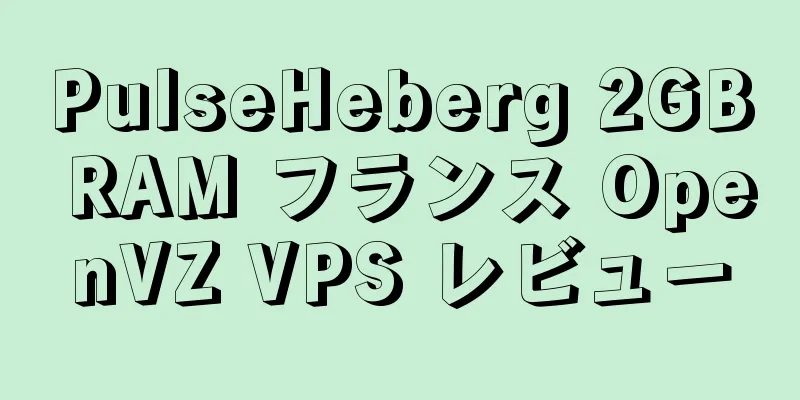 PulseHeberg 2GB RAM フランス OpenVZ VPS レビュー