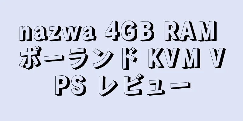 nazwa 4GB RAM ポーランド KVM VPS レビュー