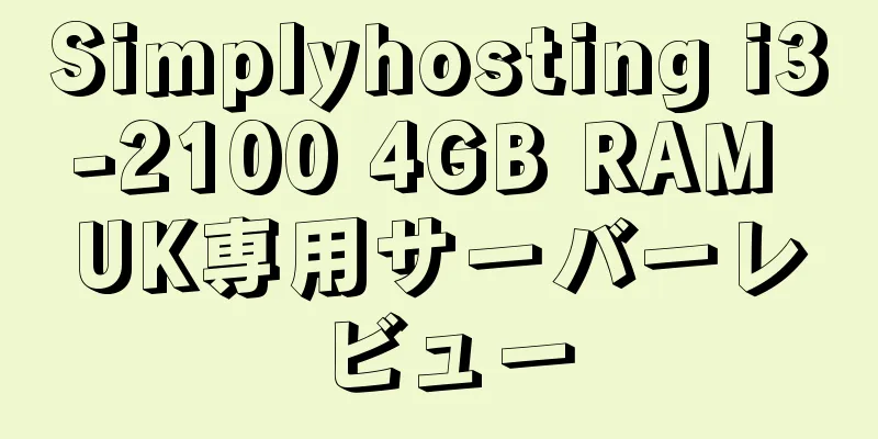 Simplyhosting i3-2100 4GB RAM UK専用サーバーレビュー