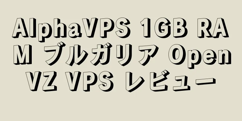 AlphaVPS 1GB RAM ブルガリア OpenVZ VPS レビュー