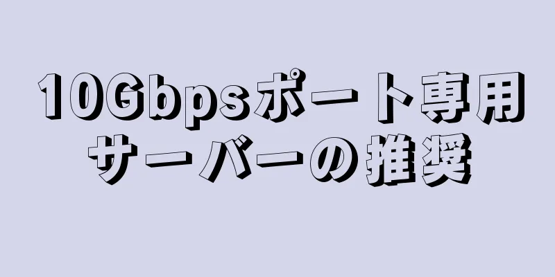 10Gbpsポート専用サーバーの推奨