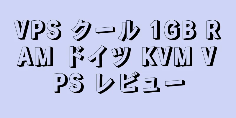 VPS クール 1GB RAM ドイツ KVM VPS レビュー