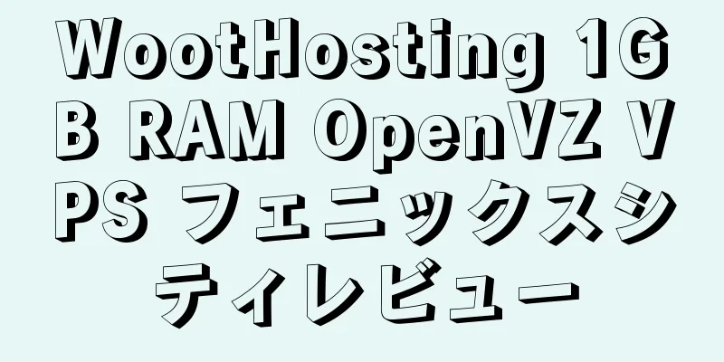 WootHosting 1GB RAM OpenVZ VPS フェニックスシティレビュー