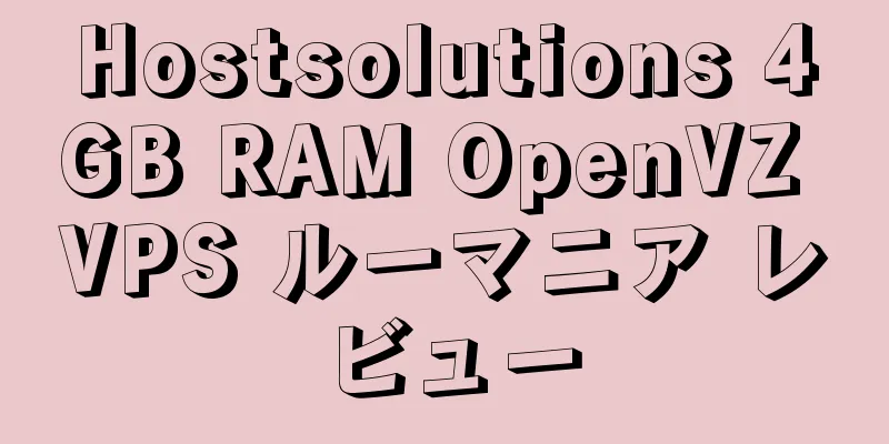 Hostsolutions 4GB RAM OpenVZ VPS ルーマニア レビュー