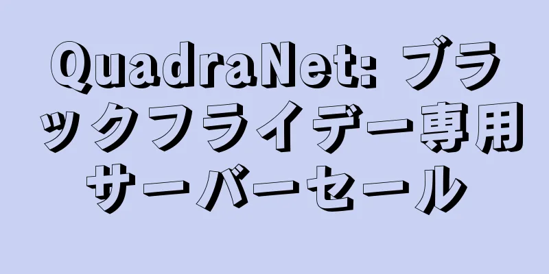 QuadraNet: ブラックフライデー専用サーバーセール