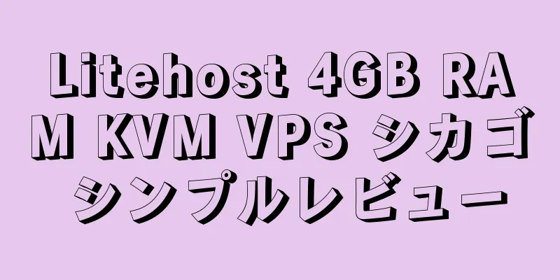 Litehost 4GB RAM KVM VPS シカゴ シンプルレビュー