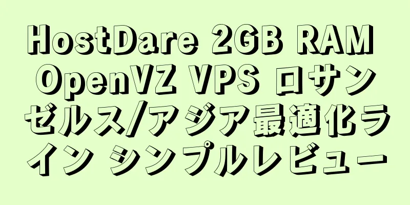 HostDare 2GB RAM OpenVZ VPS ロサンゼルス/アジア最適化ライン シンプルレビュー