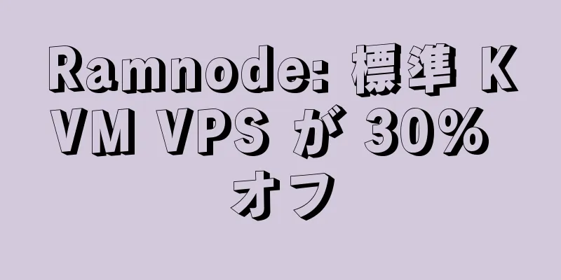 Ramnode: 標準 KVM VPS が 30% オフ