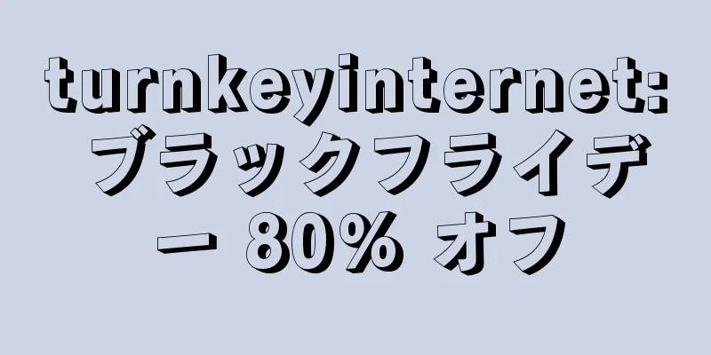 turnkeyinternet: ブラックフライデー 80% オフ