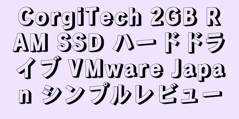 CorgiTech 2GB RAM SSD ハードドライブ VMware Japan シンプルレビュー